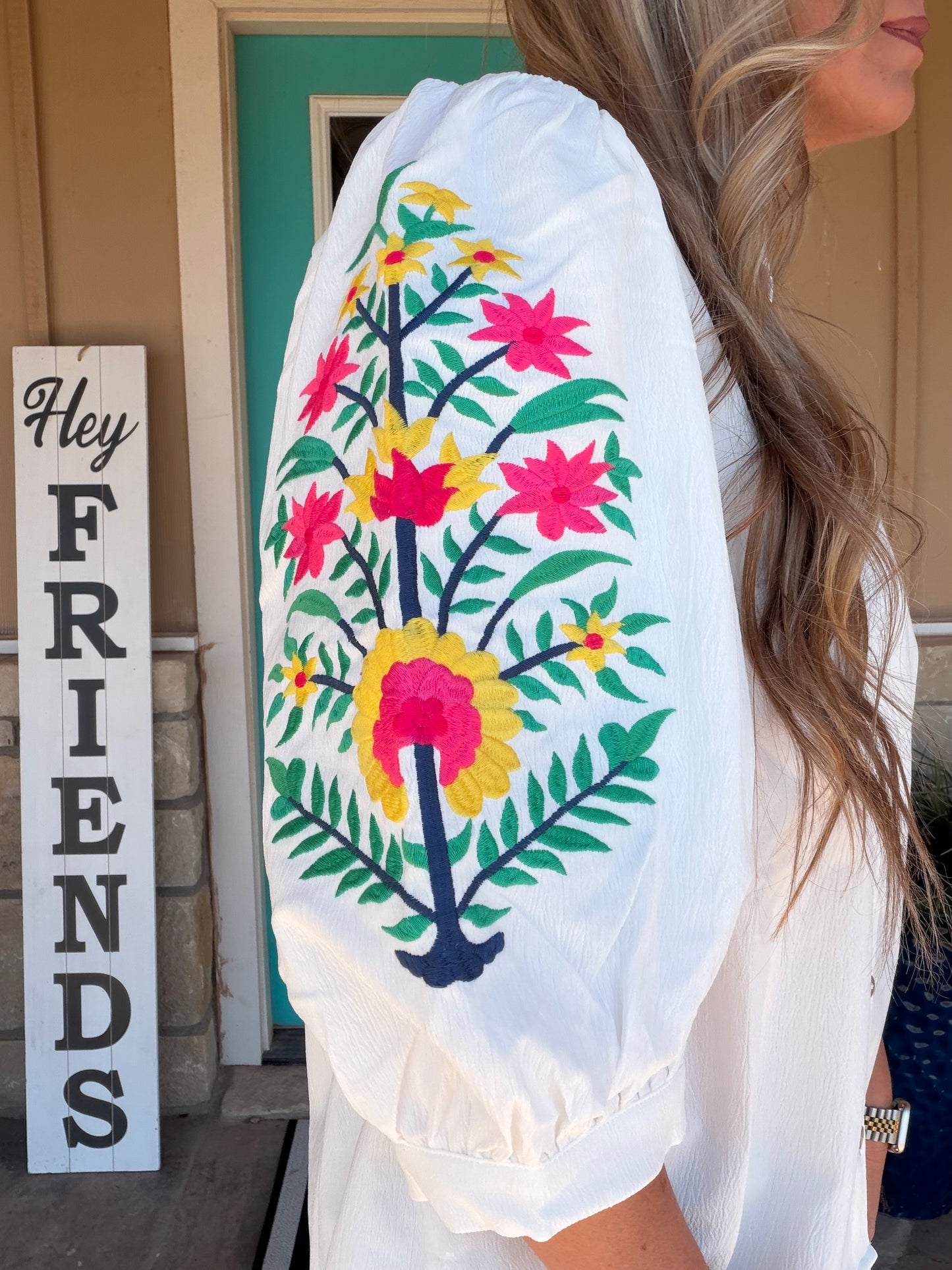 Floral Sleeves Top
