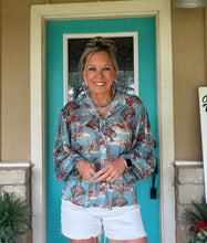 Load image into Gallery viewer, FLORAL COWBOY BLOUSE