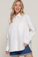 Load image into Gallery viewer, White Classic Oversized Blouse