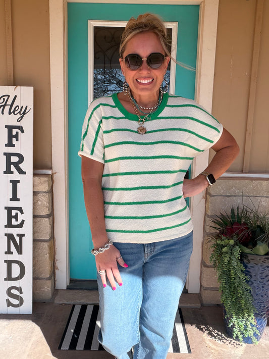 Striped Boxy Top