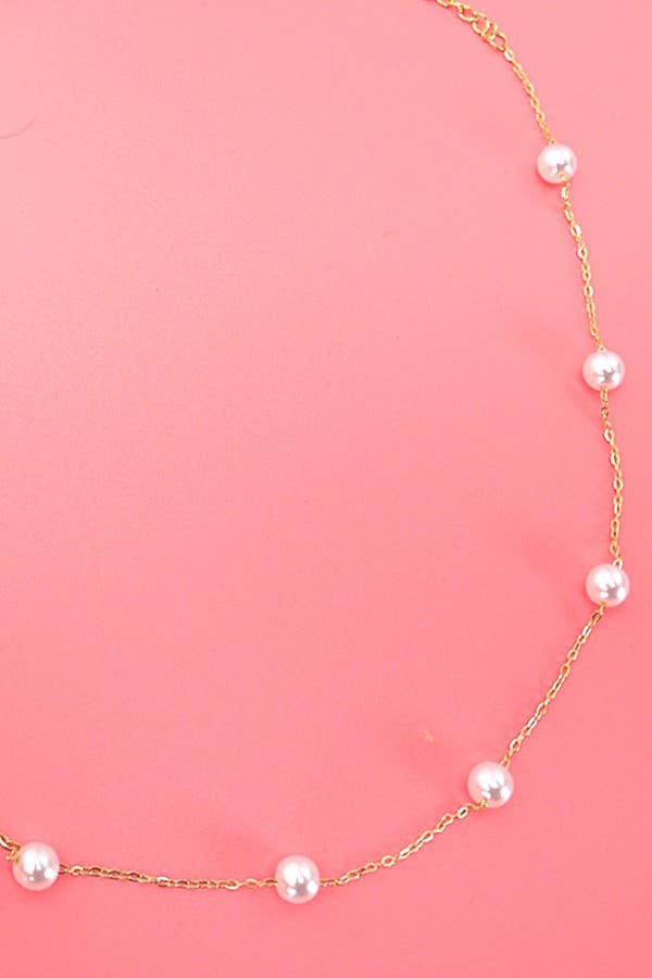 PEARL STATION NECKLACE