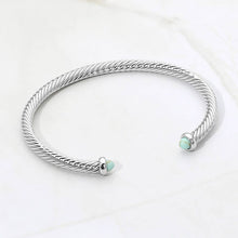 Load image into Gallery viewer, Stone Tip Twisted Cuff
