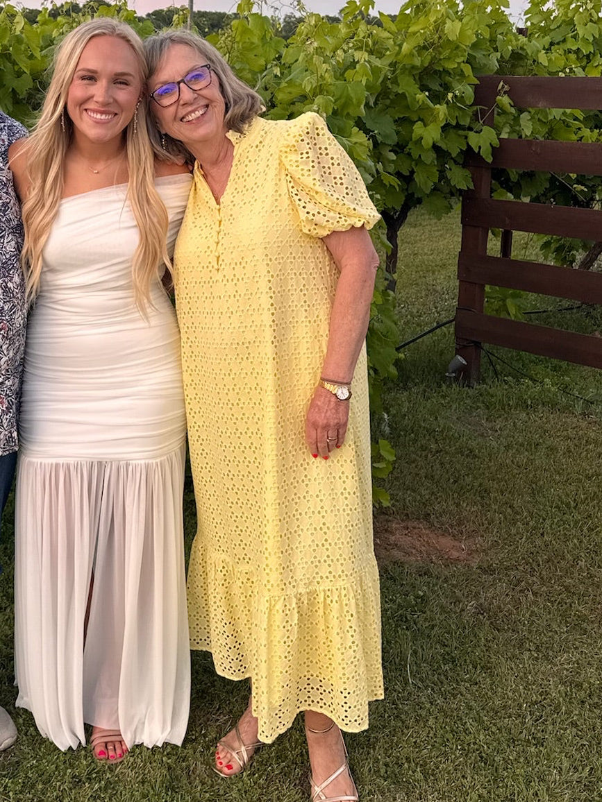 Lemon Drop Eyelet Dress