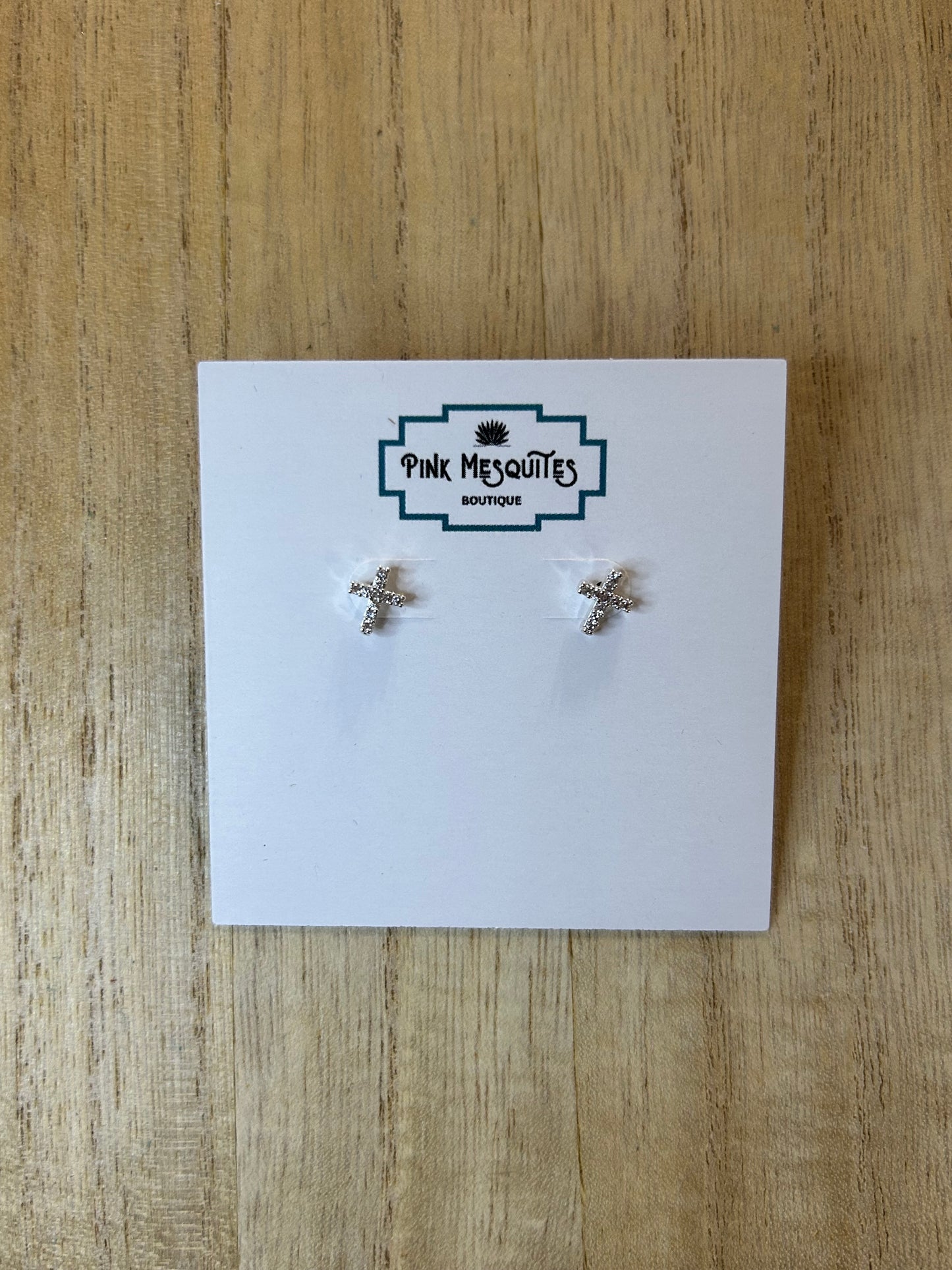 Tiny Rhinestone Cross