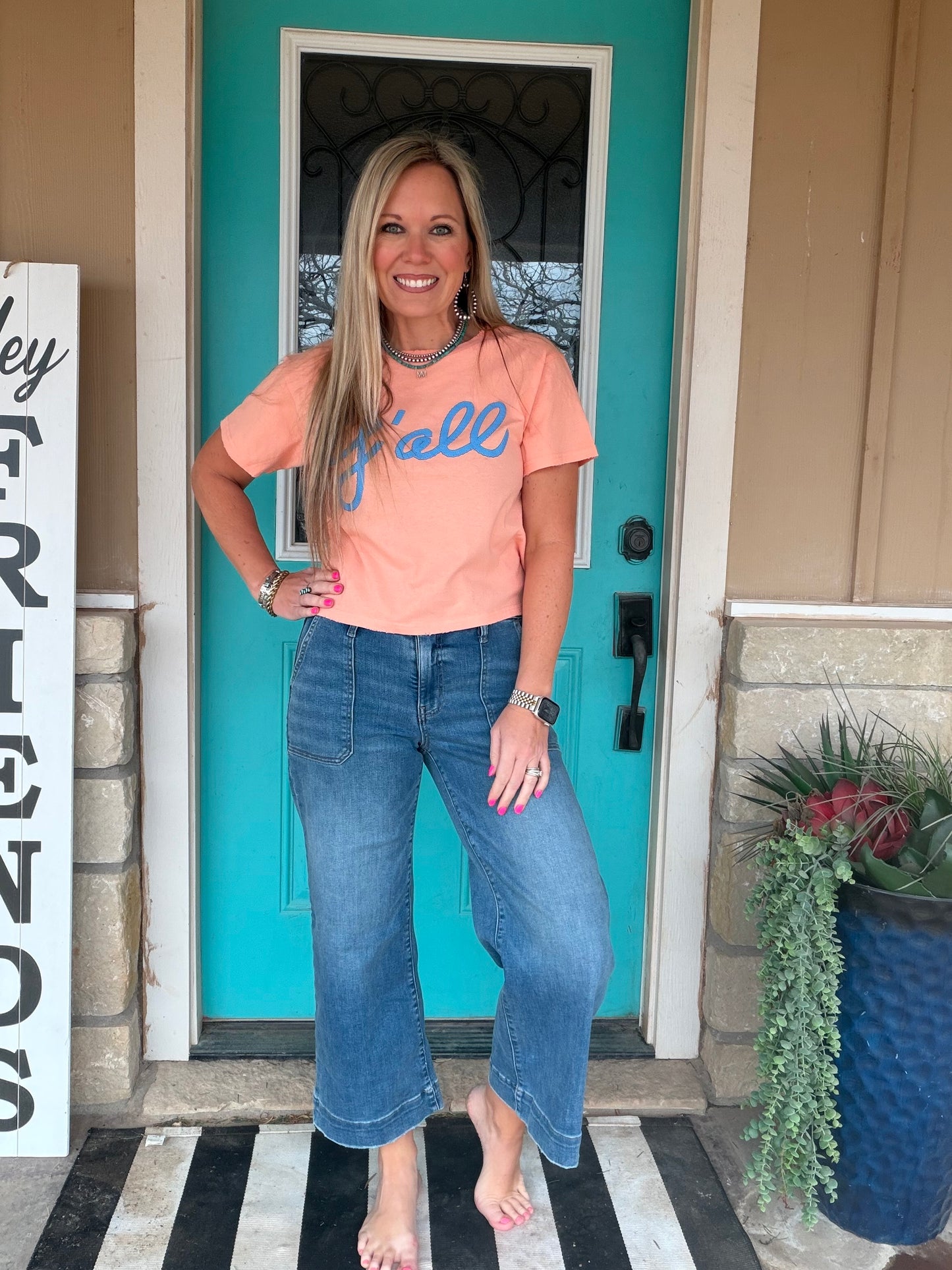 Wall Wide Leg Crops
