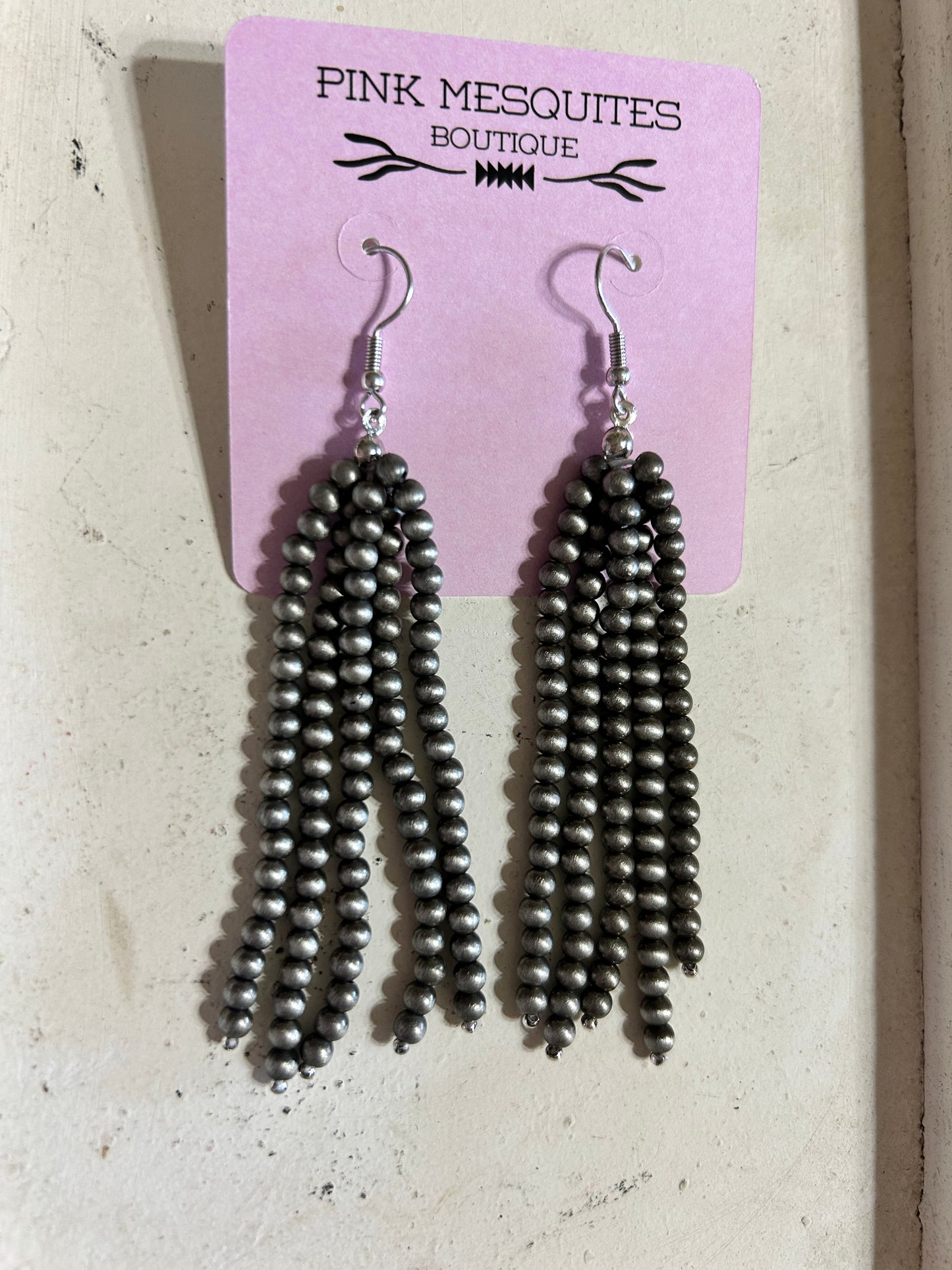 Silver Beaded Fringe
