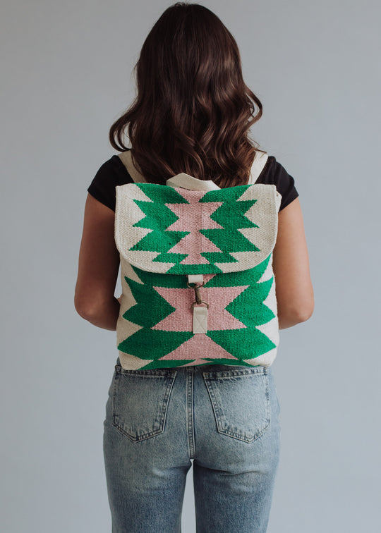 Backpack Green/Pink