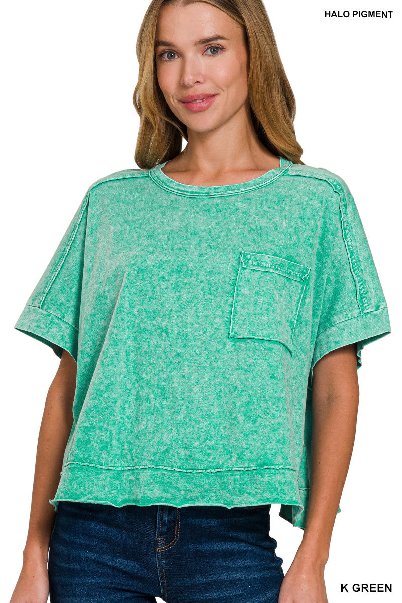 Halo Washed Boxy Tee