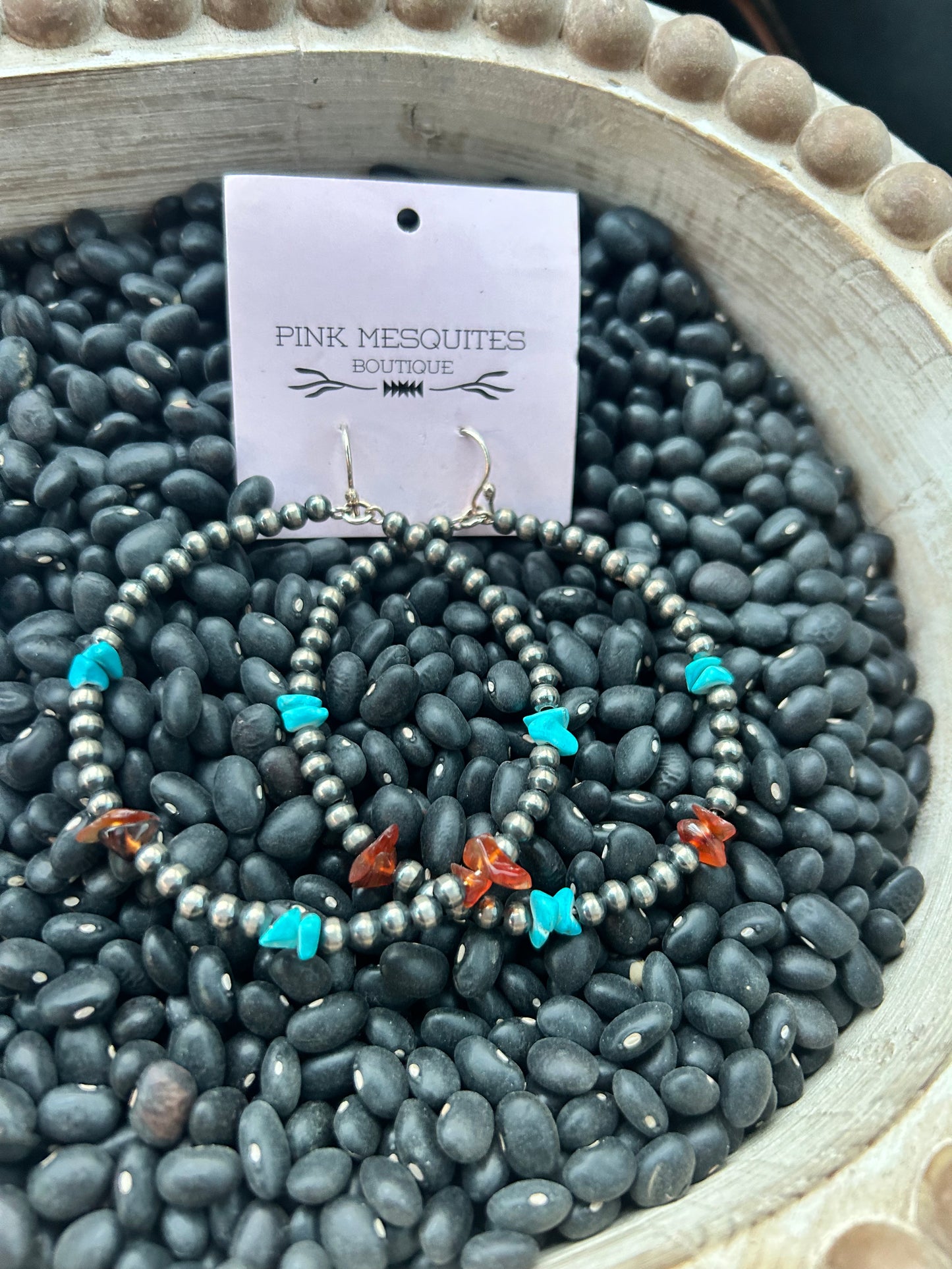 Spiny Turquoise Hoops