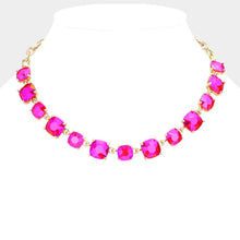 Load image into Gallery viewer, Square Stone Necklace