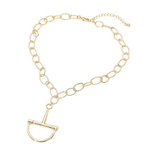 Load image into Gallery viewer, Horsebit Pendant Link Chain Necklace