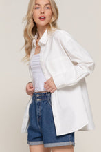 Load image into Gallery viewer, White Classic Oversized Blouse
