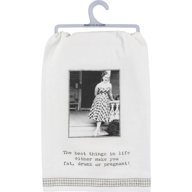 The Best Things in Life Kitchen Towel