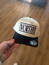Load image into Gallery viewer, Worthy Black Bill Hat
