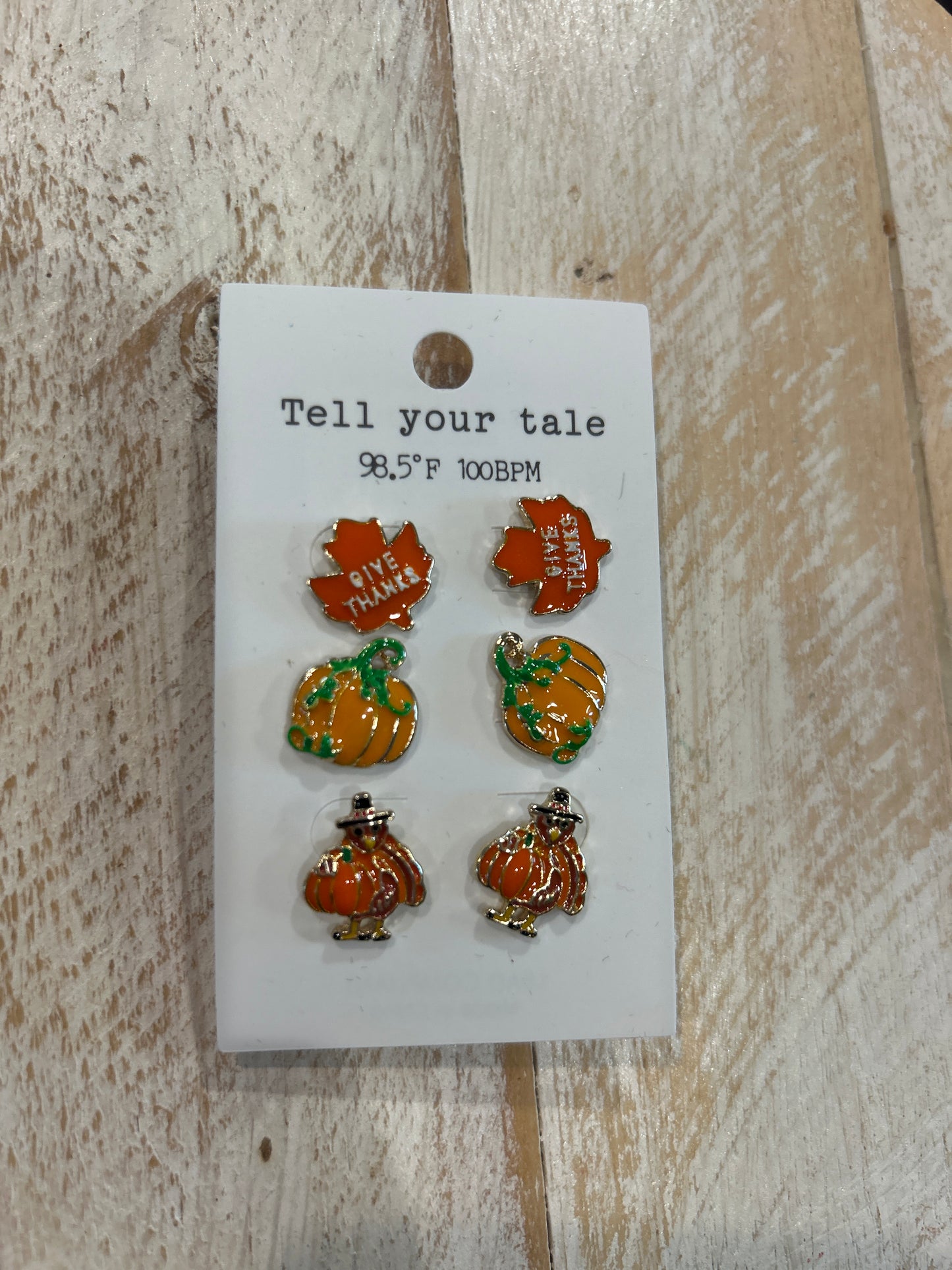 Thanksgiving Earring Set