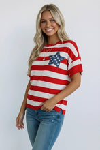 Load image into Gallery viewer, Stripe Star Patch Top
