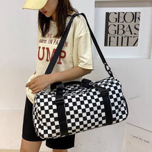 Load image into Gallery viewer, Checkered Duffle Bag
