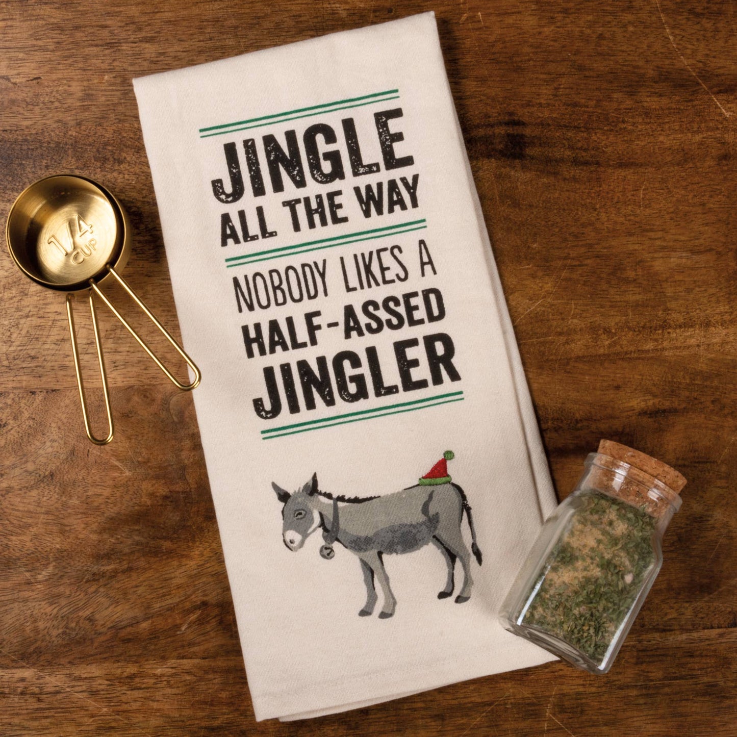 Jingle All The Way Donkey Kitchen Towel