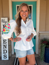 Load image into Gallery viewer, Floral Sleeves Top
