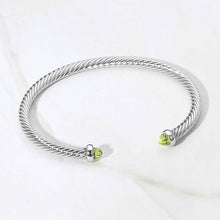 Load image into Gallery viewer, Stone Tip Twisted Cuff
