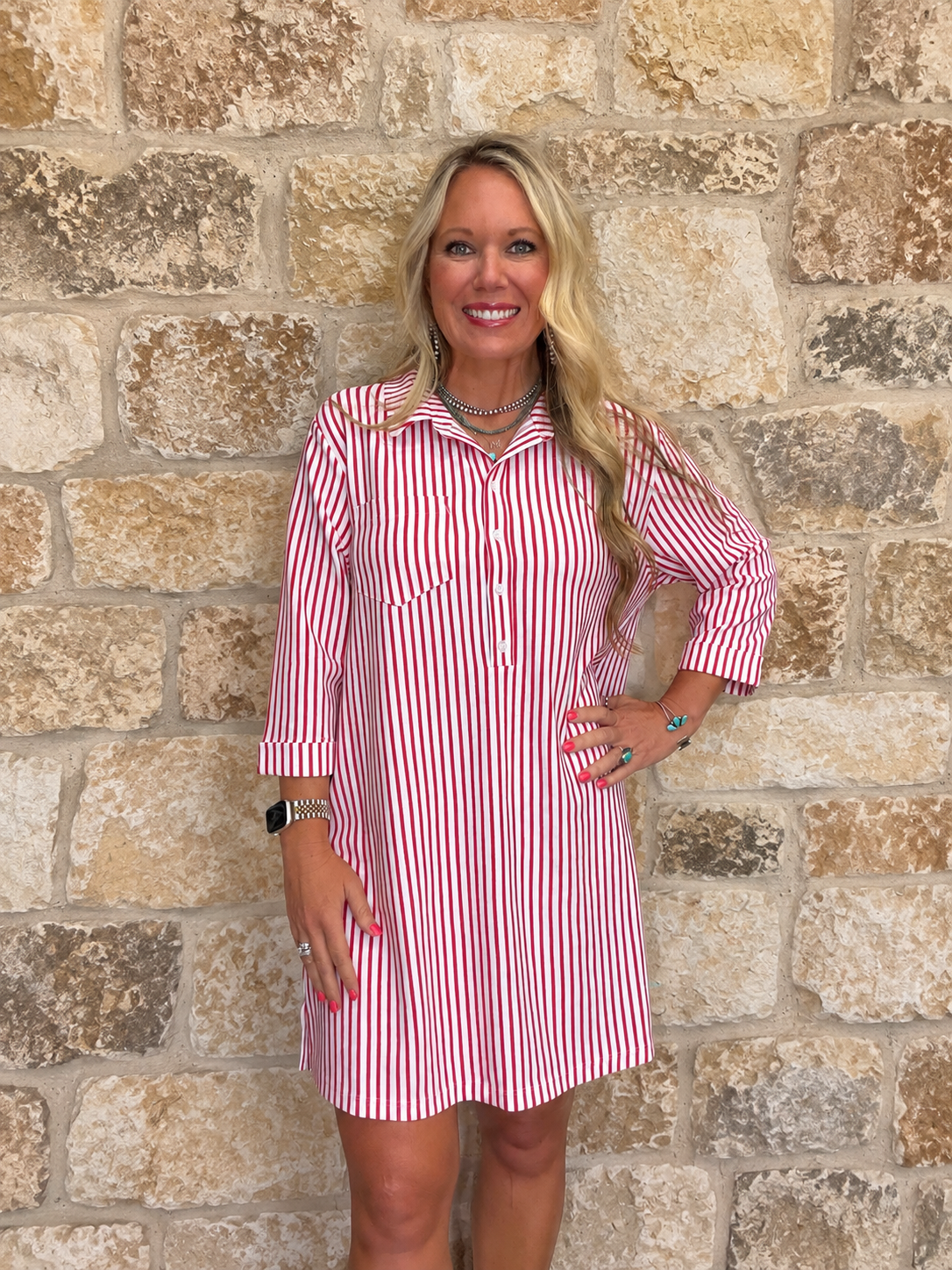 Caroline Striped Dress