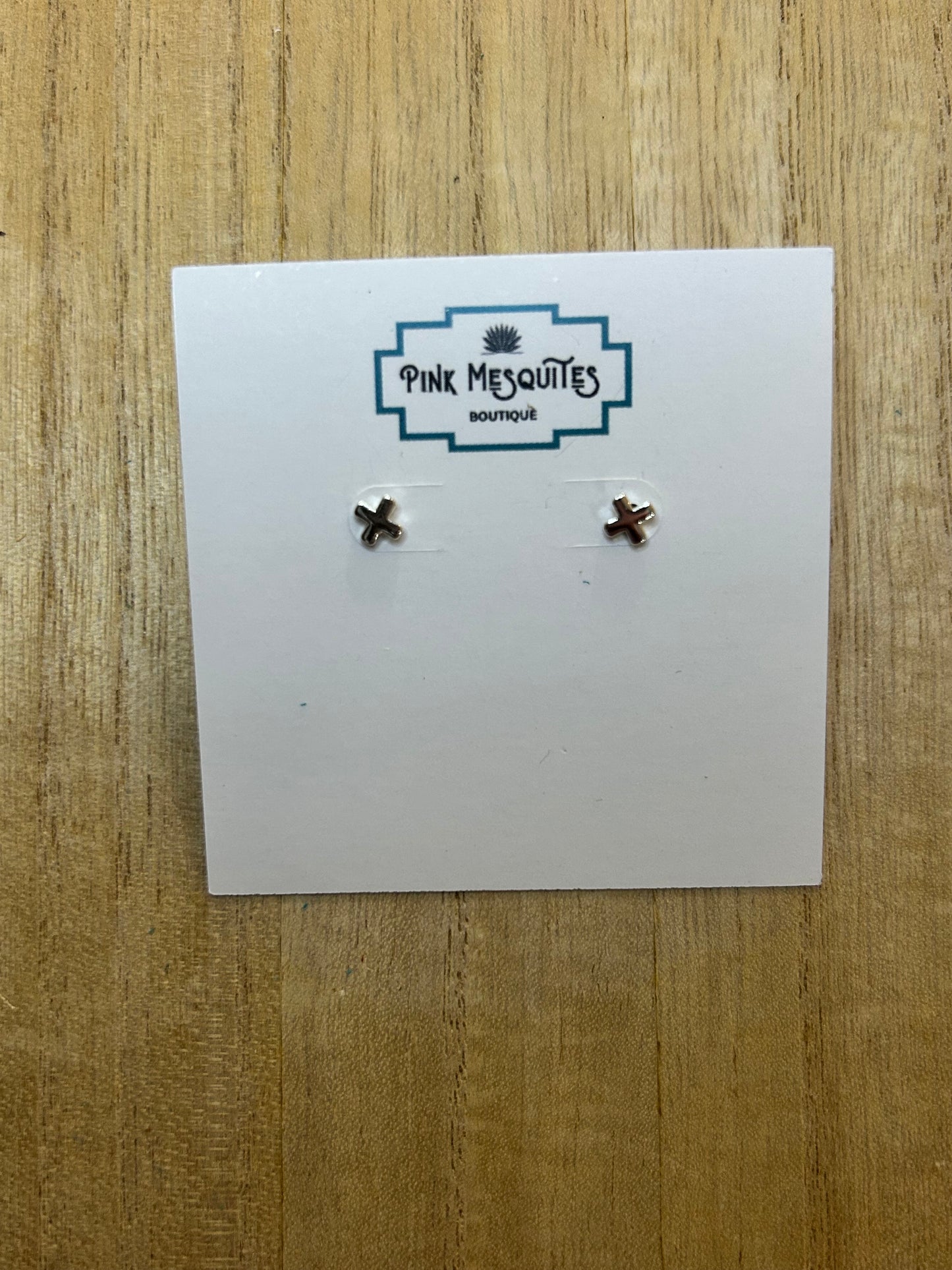 Tiny Cross Earrings