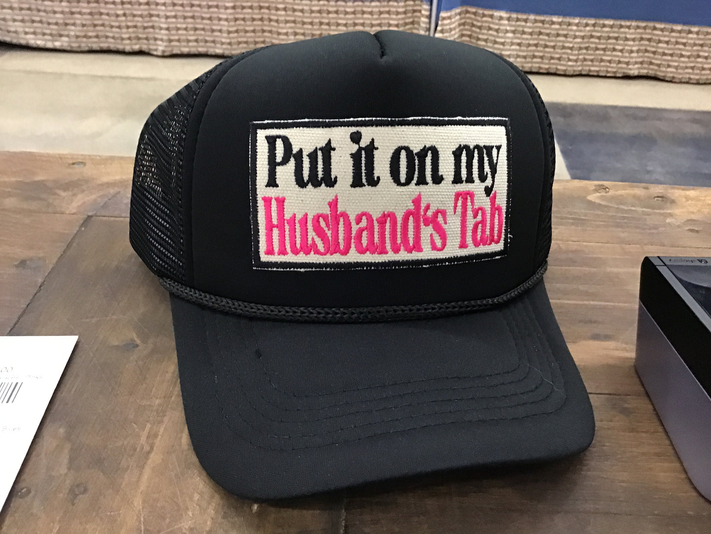 Put it on my Husband’s Tab