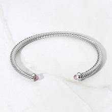 Load image into Gallery viewer, Stone Tip Twisted Cuff
