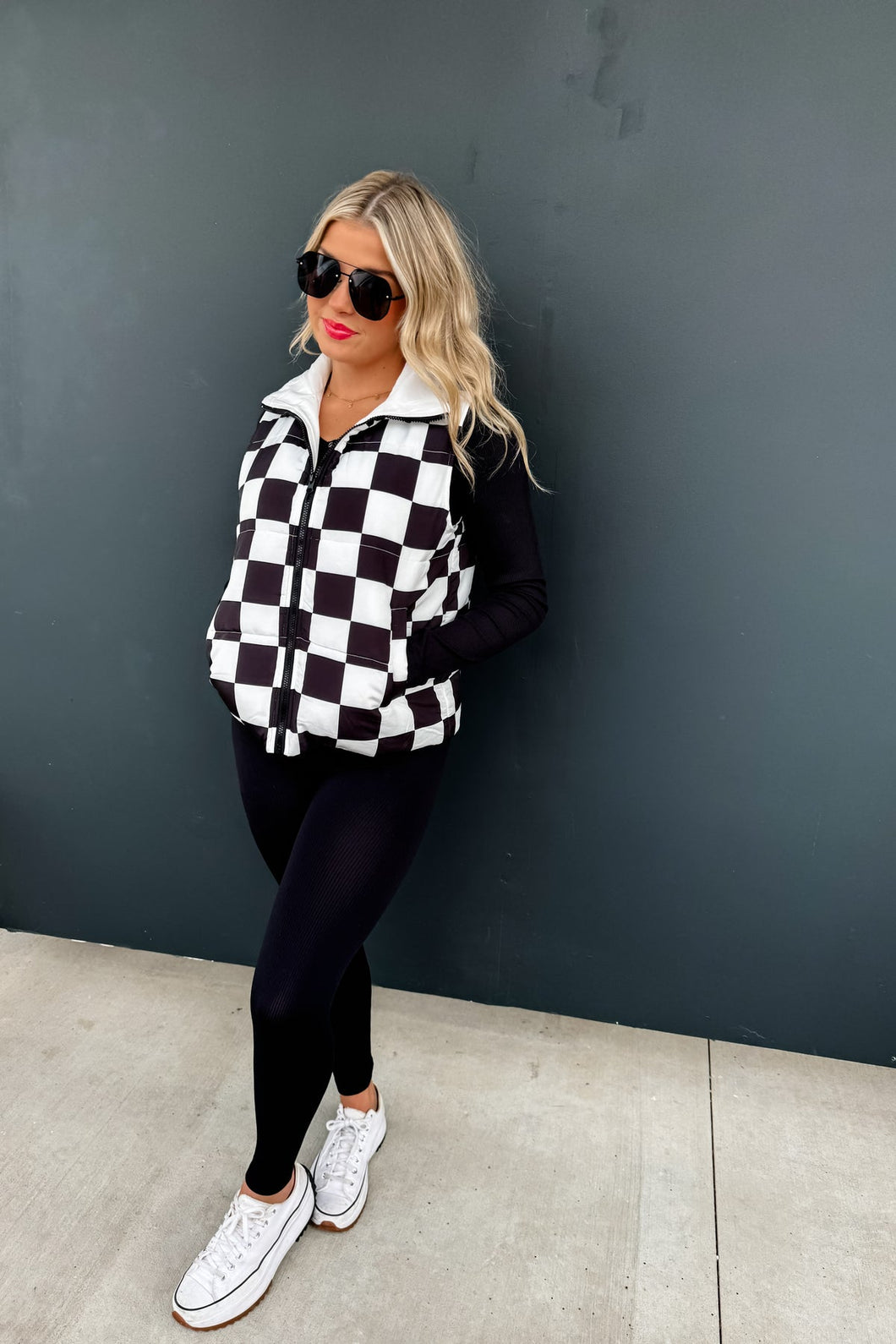 Checkered Vest