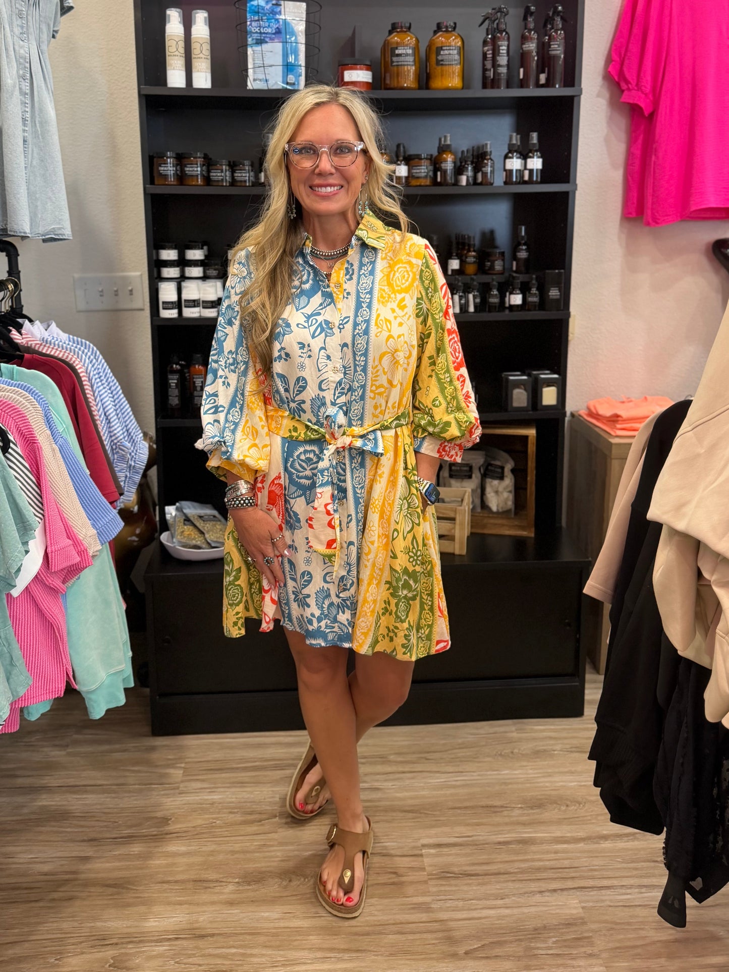 Botanical Print Dress
