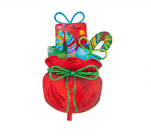 Load image into Gallery viewer, Merry &amp; Bright Santa Bag Finial
