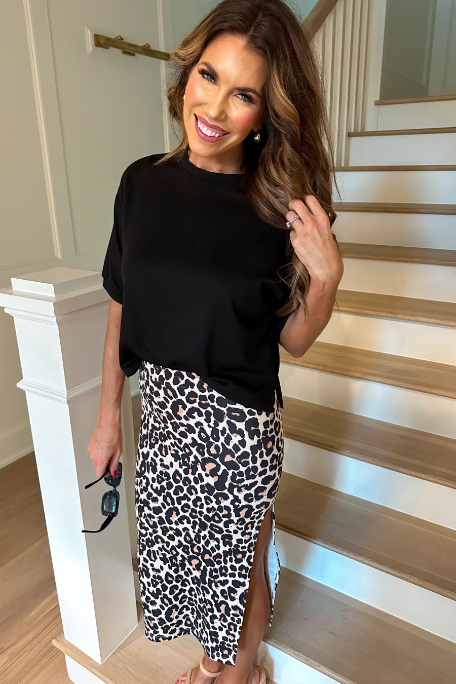 Leopard Pencil Skirt