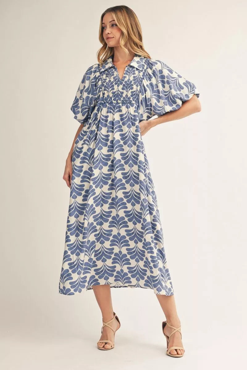Ocean Tile Dress