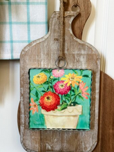 Load image into Gallery viewer, Mini Art Pot of Zinnias
