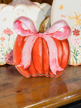 Load image into Gallery viewer, Acrylic Pink Ribbon Pumpkin
