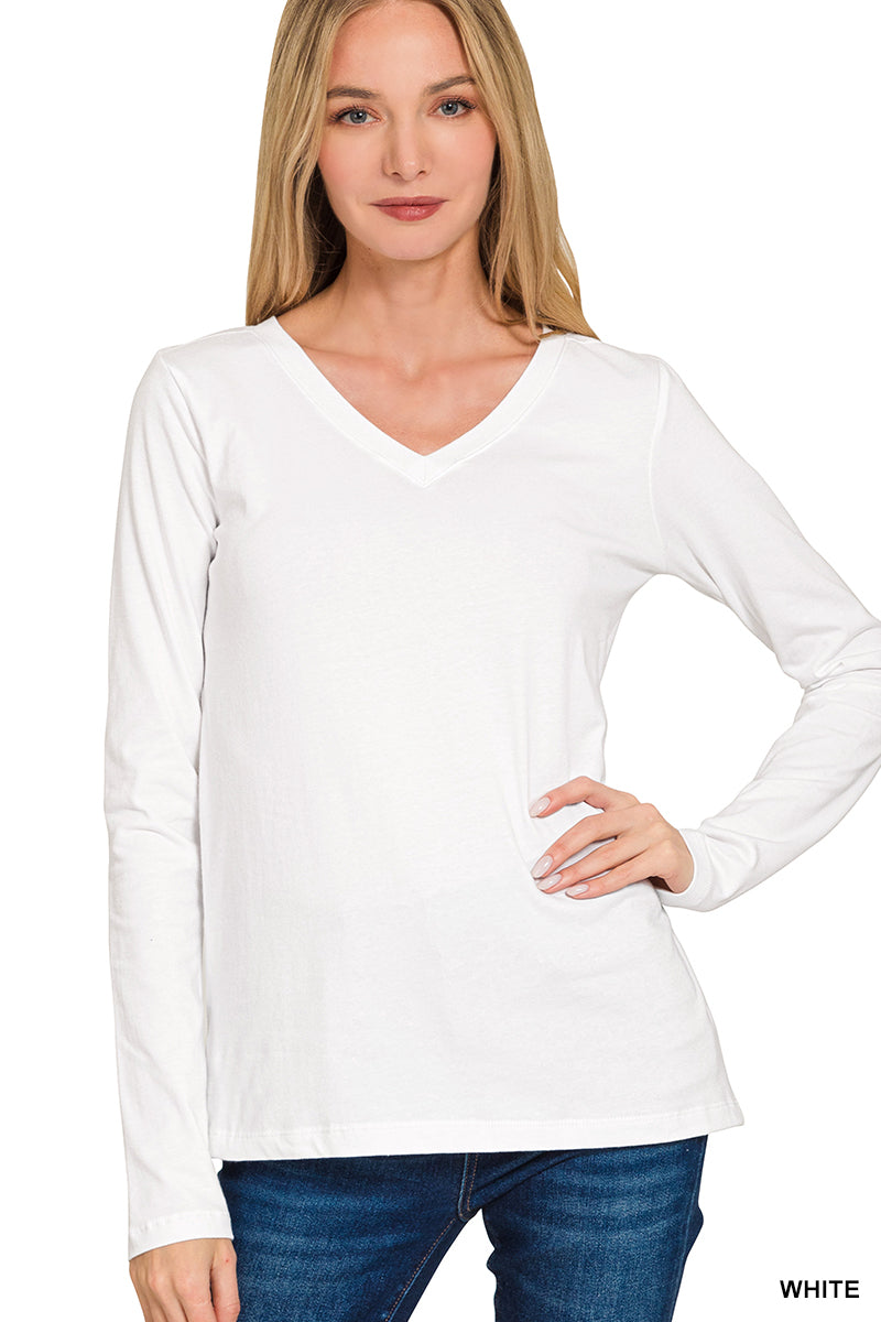 Basic VNeck Long Sleeves