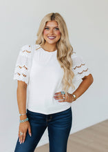 Load image into Gallery viewer, Eyelet Sleeve Top
