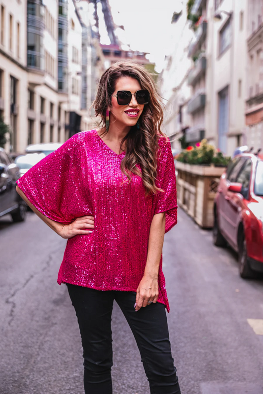 Celebrity Sequin Top