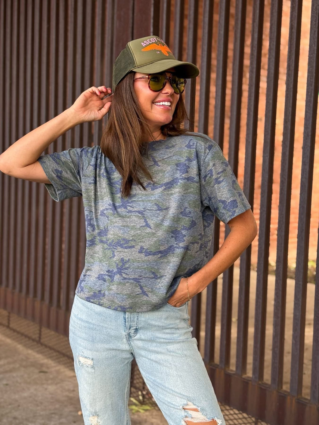 Camo Mom Crop