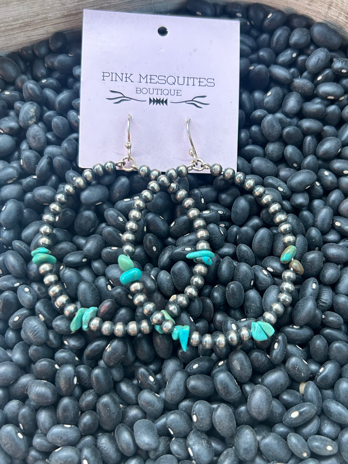 Navajo & Turquoise Hoops