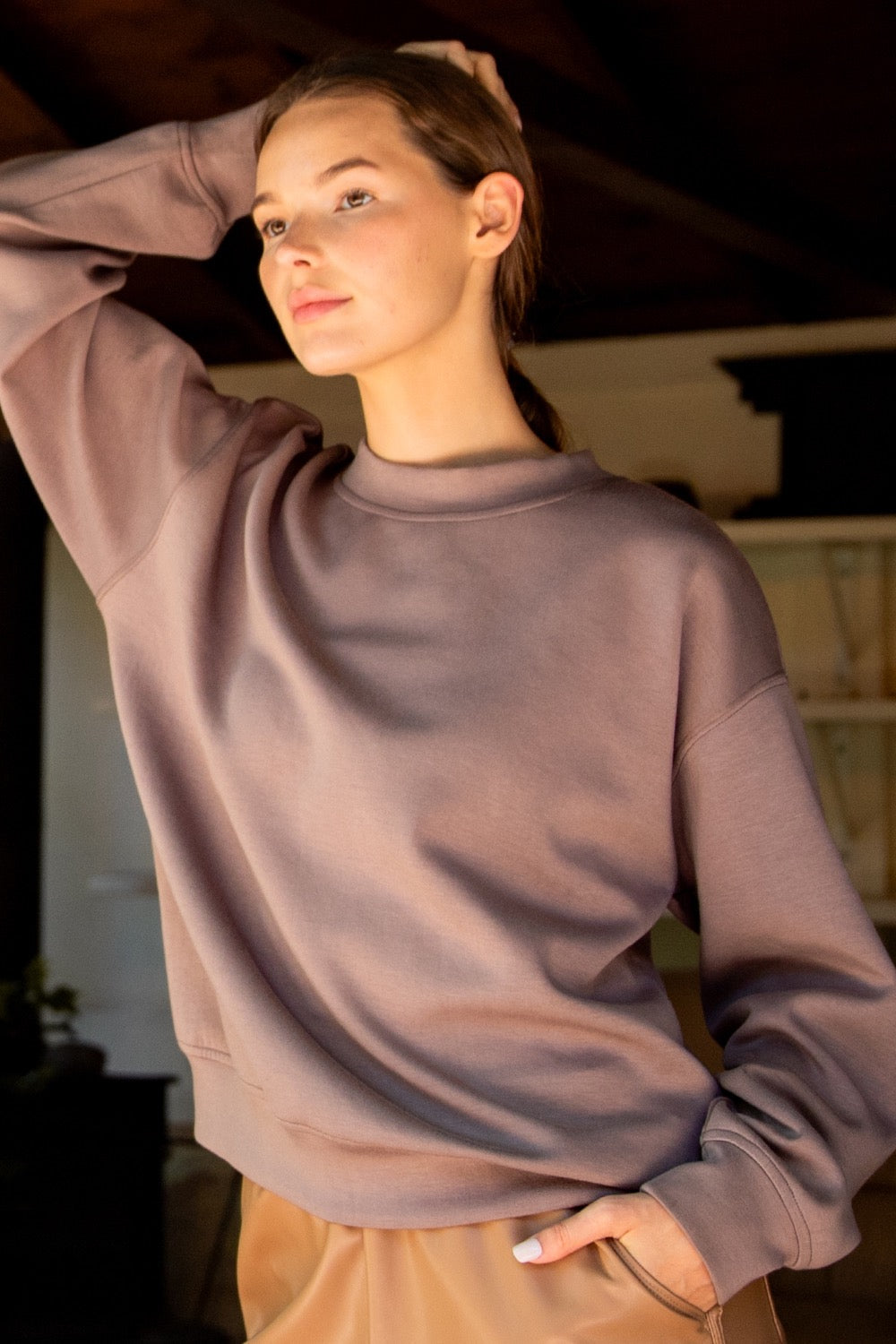 Taupe Soft Pullover