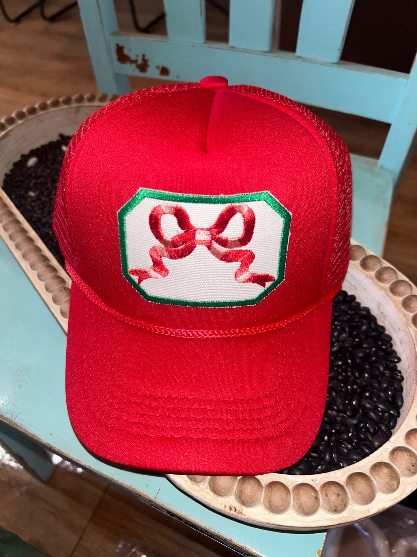 Red Bow Hat
