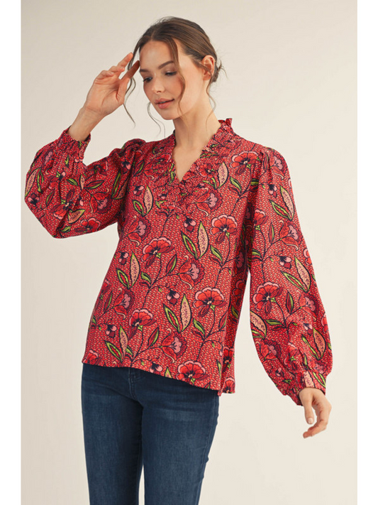 Wild Poppy Top