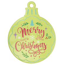 Load image into Gallery viewer, Merry &amp; Bright Christmas Ornament Sign
