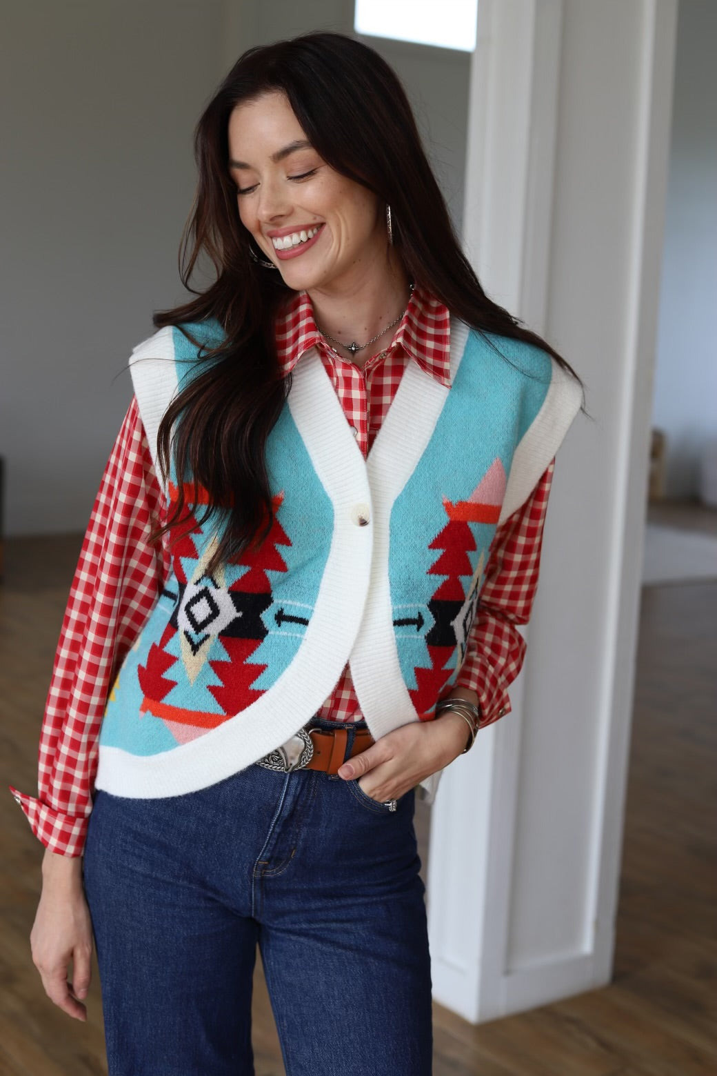 Aztec Sweater Vest