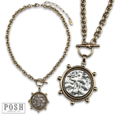 Cross Coin Necklace