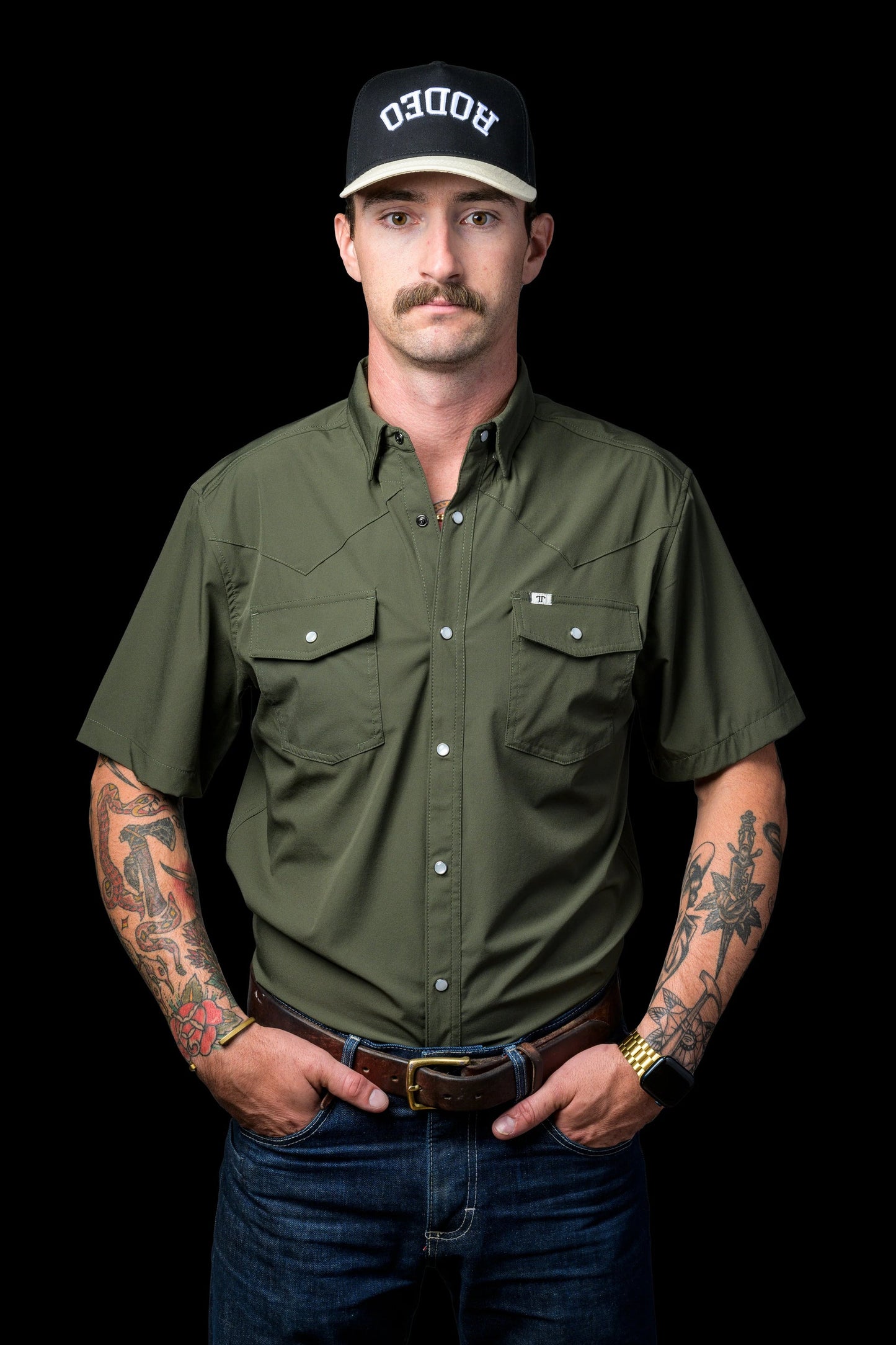 Core Olive Green Short Sleeve