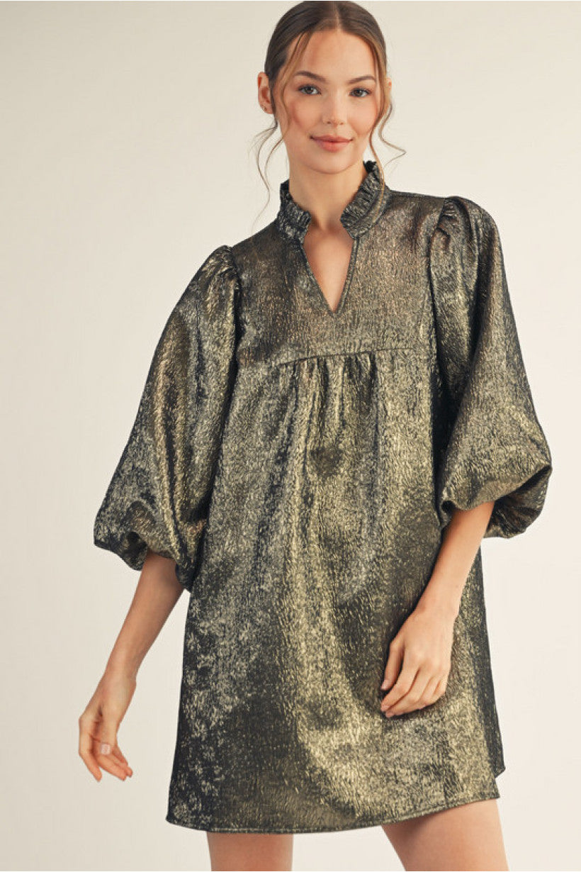 Golden Glam Dress