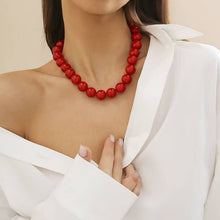 Load image into Gallery viewer, Boho Red Chunky Necklace
