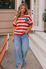 Load image into Gallery viewer, Stripe Star Patch Top
